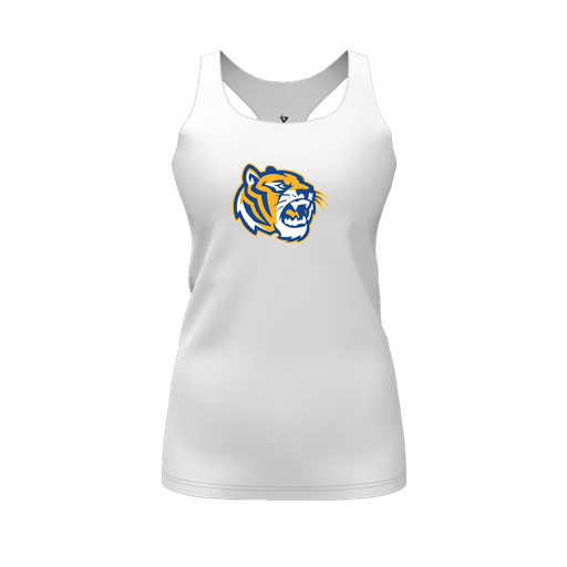 [CUS-DFW-RCBK-PER-WHT-FYS-LOGO2] Racerback Tank Top (Female Youth S, White, Logo 2)
