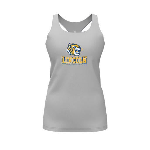 [FT0TRBGY-FYS-LOGO1] Decker Racerback Tank Top (Female Youth S, Gray, Logo 1)