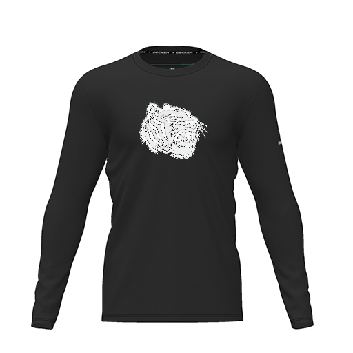 [CUS-DRIF-TEES-PER-CNK-LSL-BLK-YXS-LOGO2] Dri Fit Performance T-Shirt (Youth XS, Black, Logo 2, Long Sleeve)