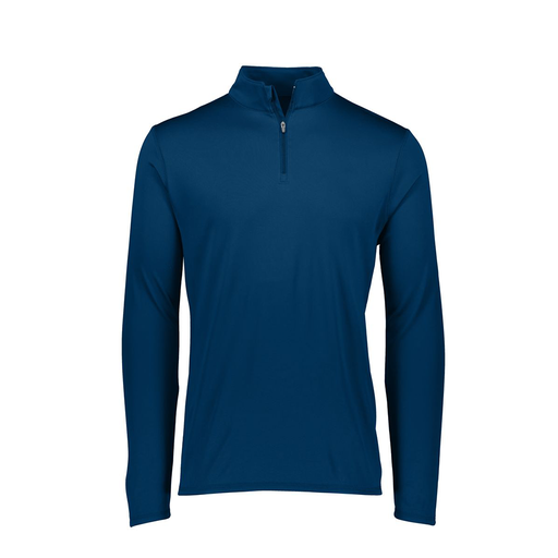 [FTLQFLNV-AS-LOGO1] Decker Men's Flex-Lite 1/4 Zip Shirt (Adult S, Navy, Logo 1)