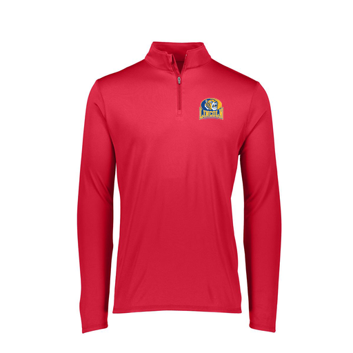 [FTLQFLRD-FAXS-LOGO3] Decker Women's Flex-Lite 1/4 Zip Shirt (Female Adult XS, Red, Logo 3)