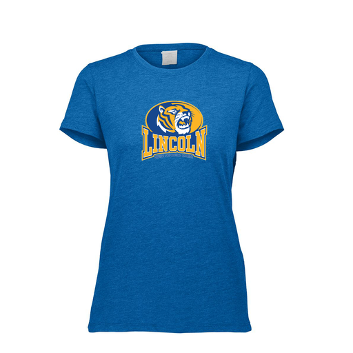 [FTSCUBRY-FAXS-LOGO3] Decker Women's Tri-Blend T-Shirt - Short Sleeve (Female Adult XS, Royal, Logo 3)