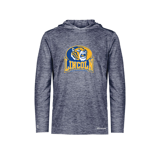 [FOLHCGNV-AS-LOGO3] Decker Men's Charge Hoodie (Adult S, Navy, Logo 3)