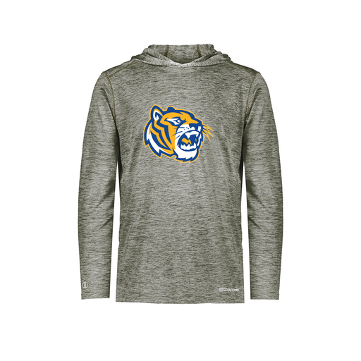 [FOLHCGGY-AS-LOGO2] Decker Men's Charge Hoodie (Adult S, Gray, Logo 2)