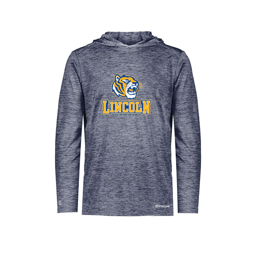 [FOLHCGNV-YS-LOGO1] Decker Youth Charge Hoodie (Youth S, Navy, Logo 1)