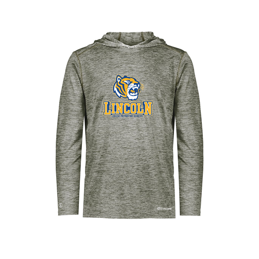 [FOLHCGGY-YS-LOGO1] Decker Youth Charge Hoodie (Youth S, Gray, Logo 1)