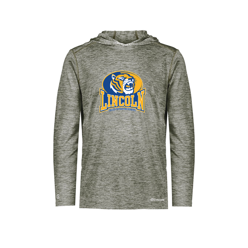 [FOLHCGGY-YS-LOGO3] Decker Youth Charge Hoodie (Youth S, Gray, Logo 3)