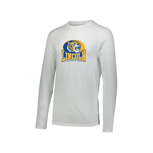 [3075.005.XS-LOGO3] Men's LS Ultra-blend T-Shirt (Adult XS, White, Logo 3)